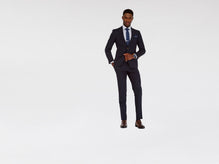 BLACK STRIPE TWILL SUIT 1