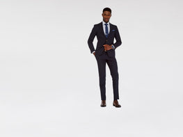 BLACK STRIPE TWILL SUIT 3